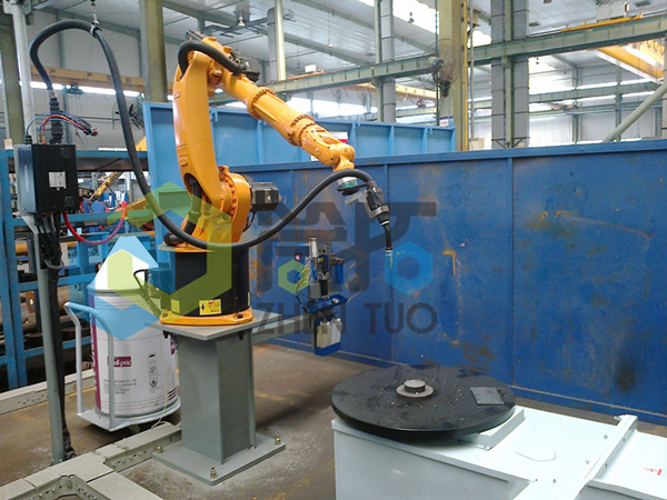 液壓油缸機器人焊接工作站